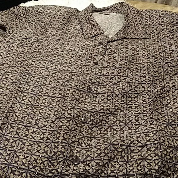 Vintage stunt collections 100% silk 2x blouse - Picture 4 of 6